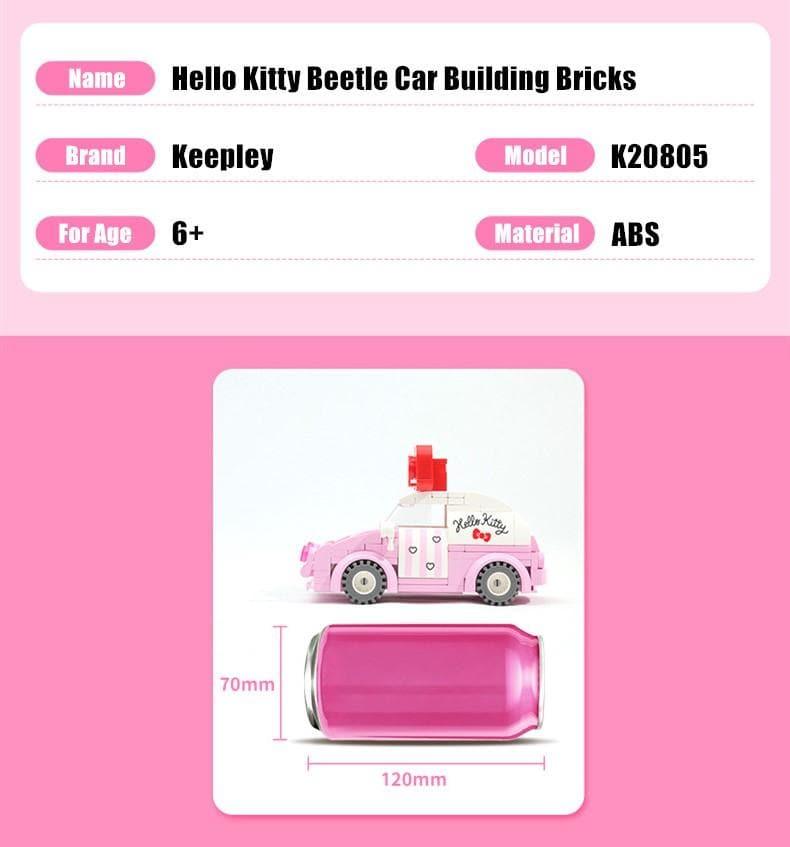 Keeppley - Hello Kitty Beetle Car Building Blocks Set - inshobby.com