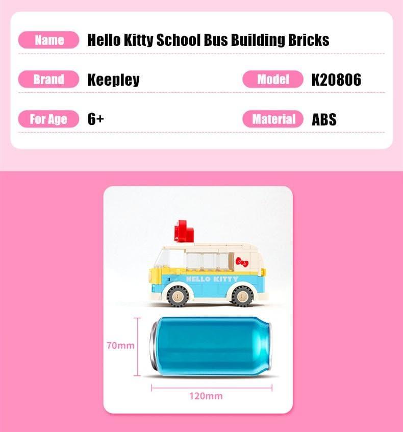 Keeppley - Hello Kitty Mini Van Bus Building Blocks Set - inshobby.com