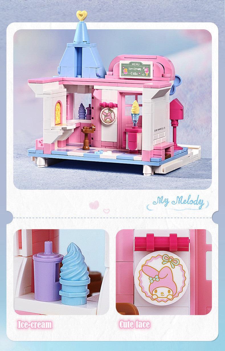 Keeppley - Kuppy My Melody Ice-cream House Building Blocks Set - inshobby.com
