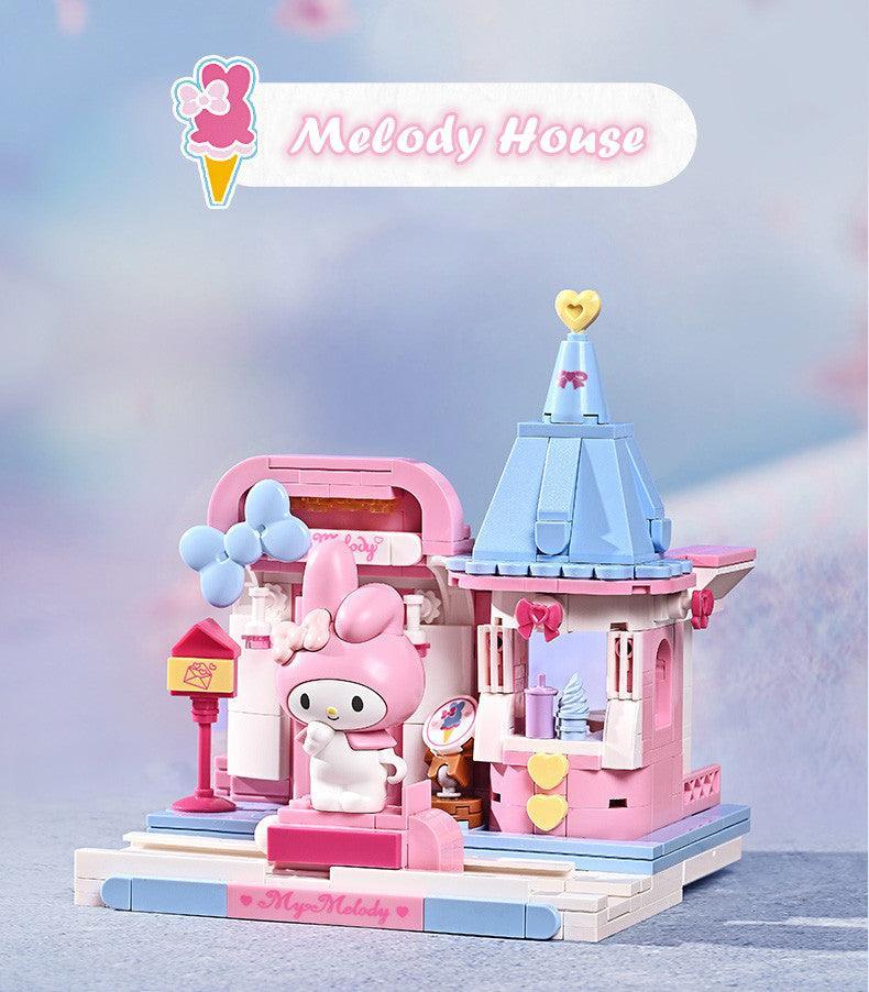Keeppley - Kuppy My Melody Ice-cream House Building Blocks Set - inshobby.com