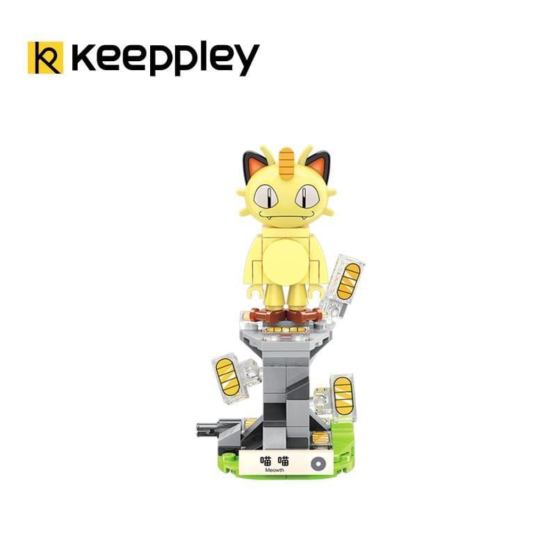 Keeppley - Meowth with Pokeball Mini Building Blocks Set