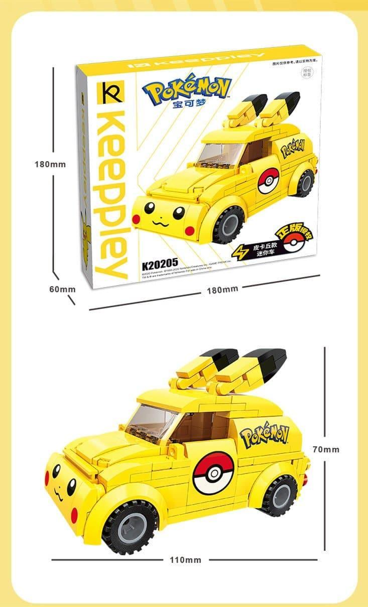 Keeppley - Pikachu Racing Car Building Blocks Set - inshobby.com
