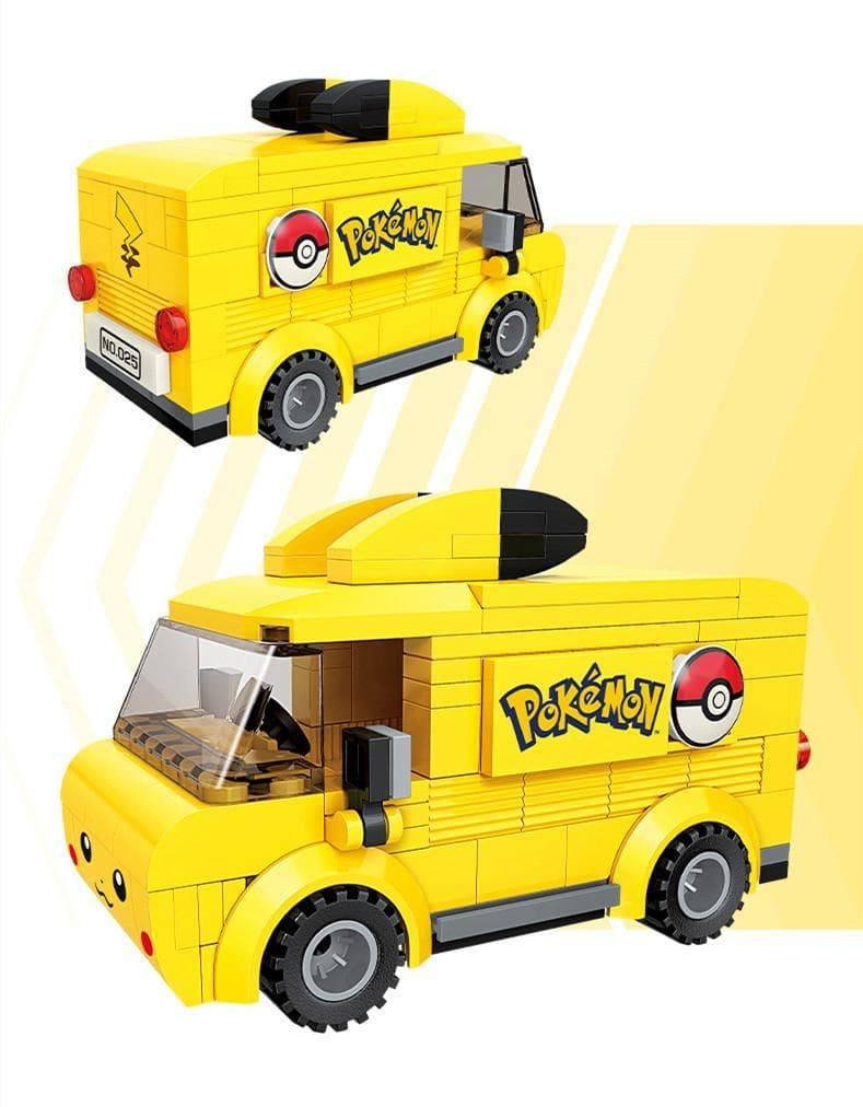 Keeppley - Pikachu School Bus Building Blocks Set - inshobby.com