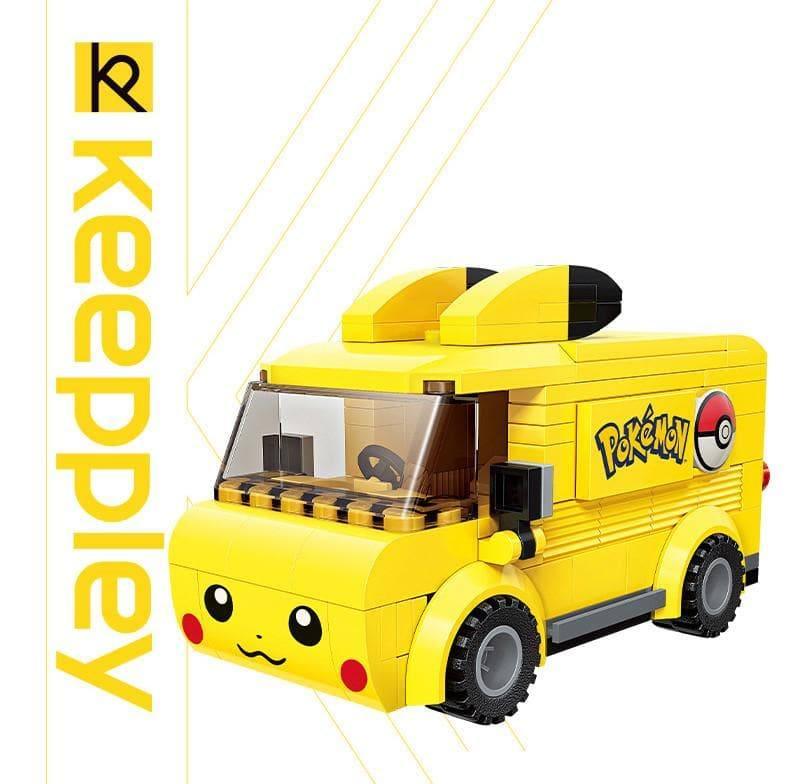 Keeppley - Pikachu School Bus Building Blocks Set - inshobby.com