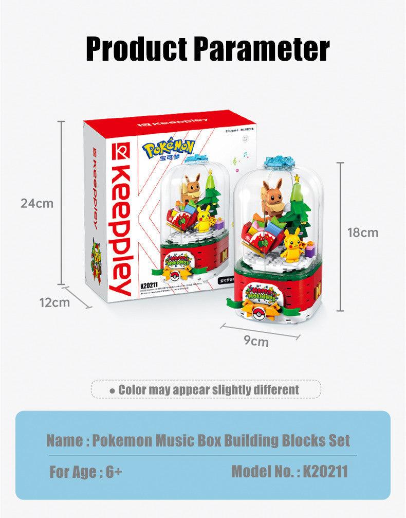 Keeppley - Pokemon Christmas Music Box Building Blocks Set - inshobby.com