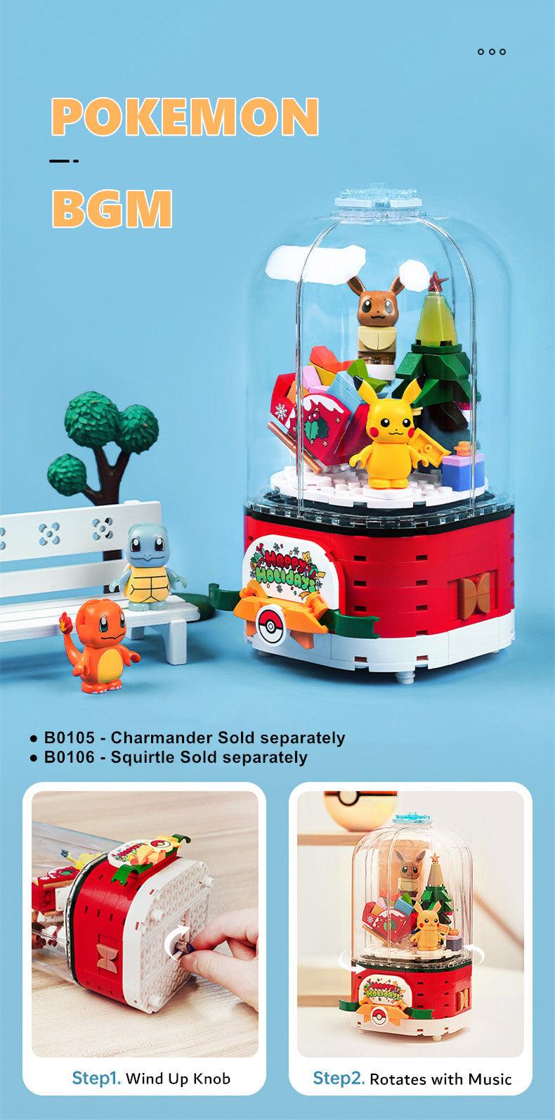 Keeppley - Pokemon Christmas Music Box Building Blocks Set - inshobby.com