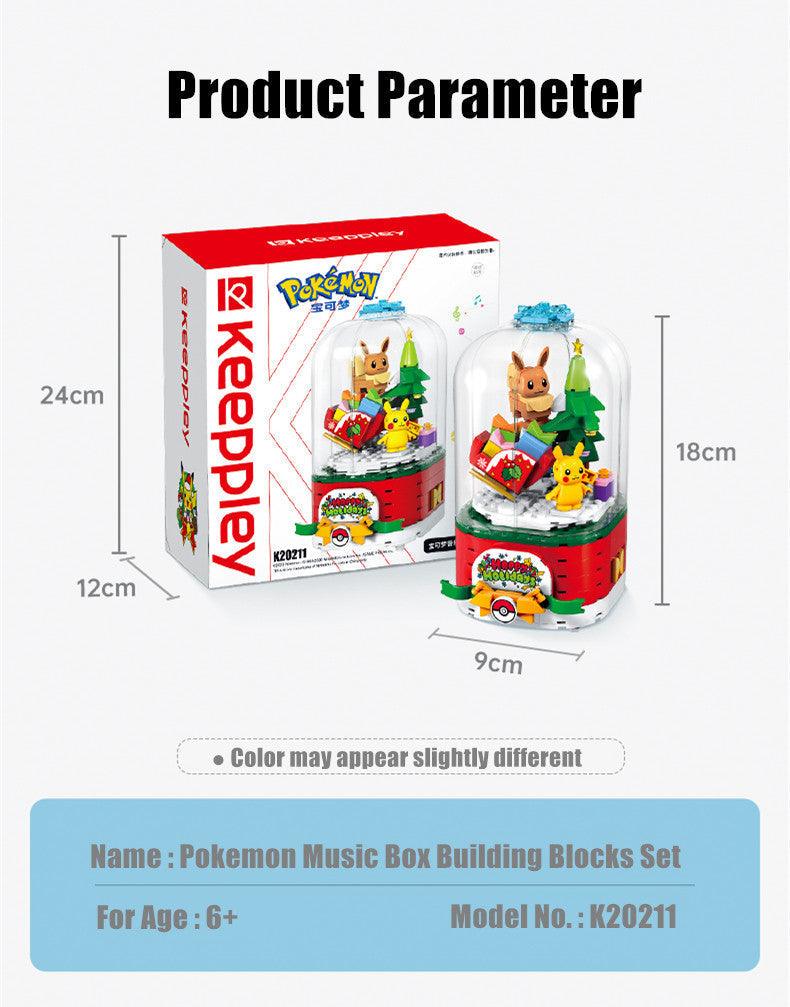 Keeppley - Pokemon Christmas Music Box Building Blocks Set