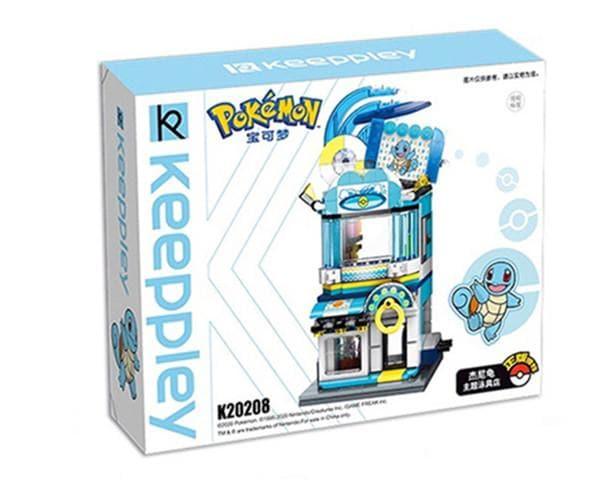 Keeppley - Squirtle Surfing Equipment Shop Street Scene Building Blocks Set