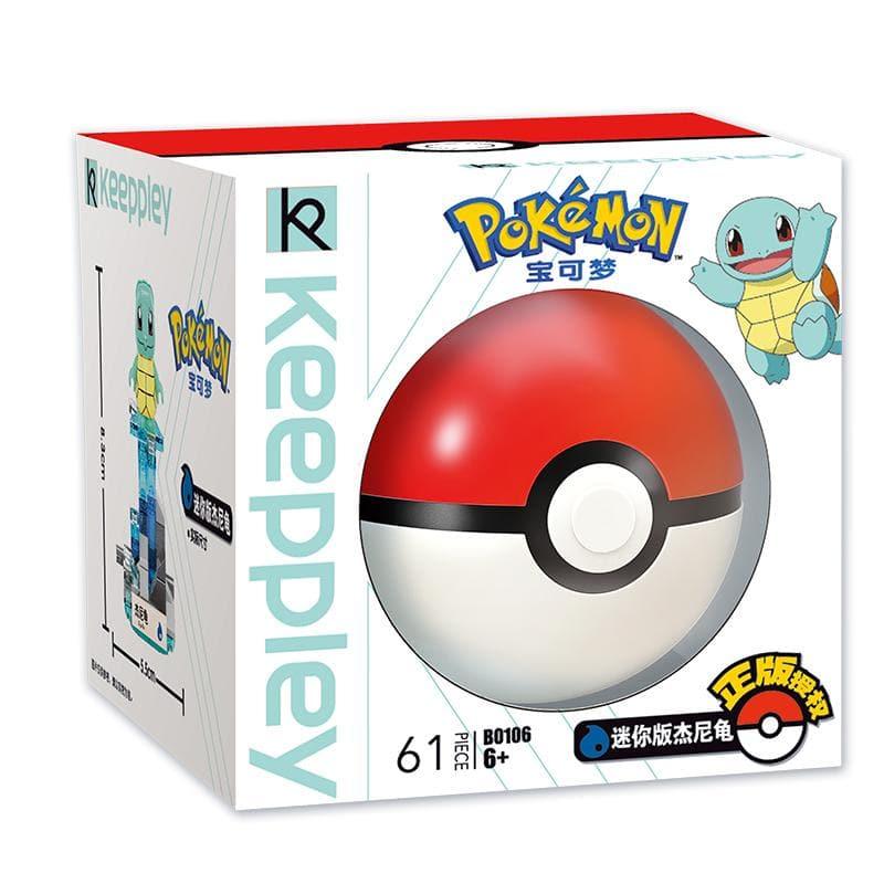 Keeppley - Squirtle with Pokeball Mini Building Blocks Set - inshobby.com