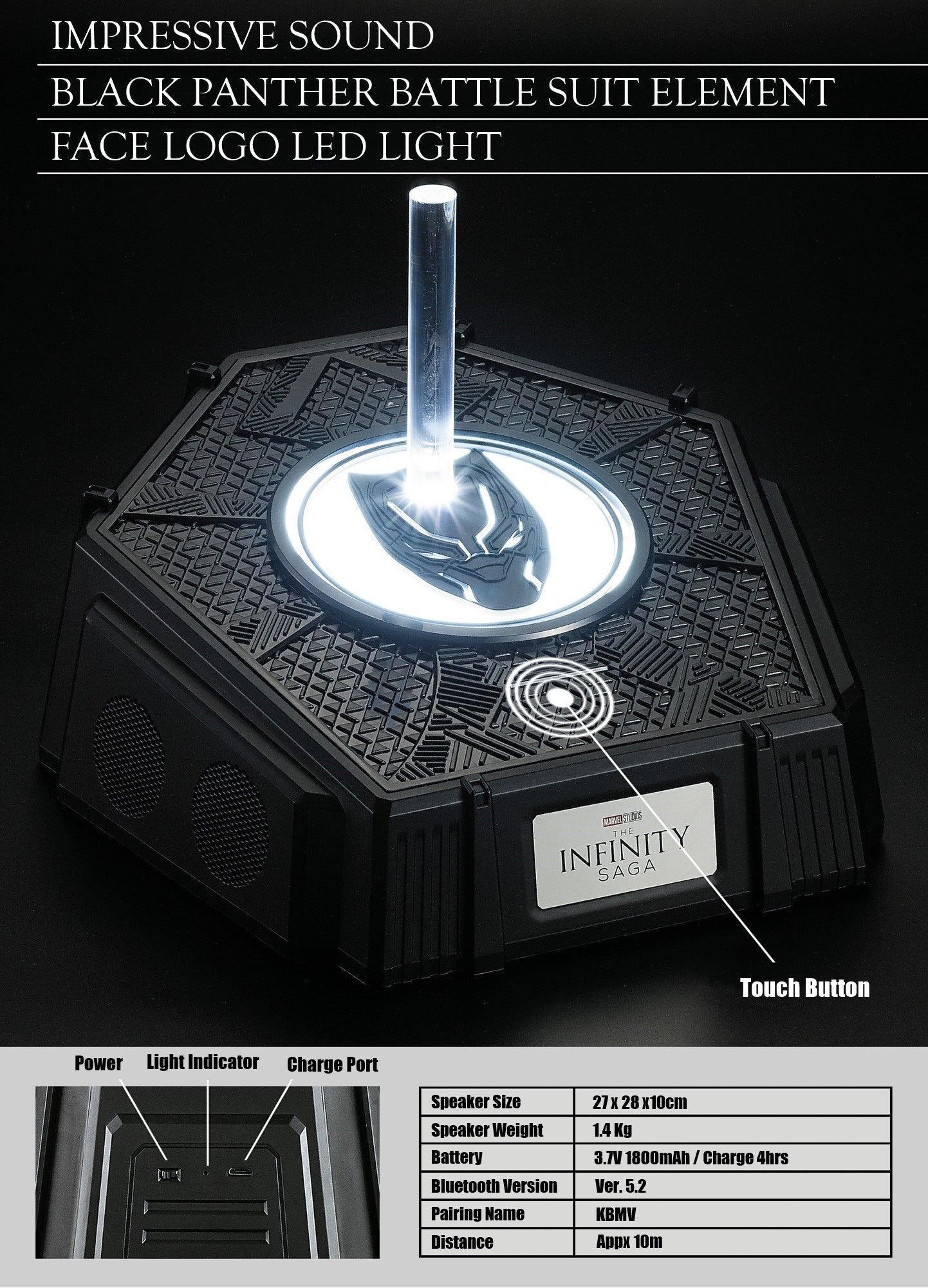 Killerbody - 1:1 Black Panther Head Mask Helmet Base Speaker - inshobby.com