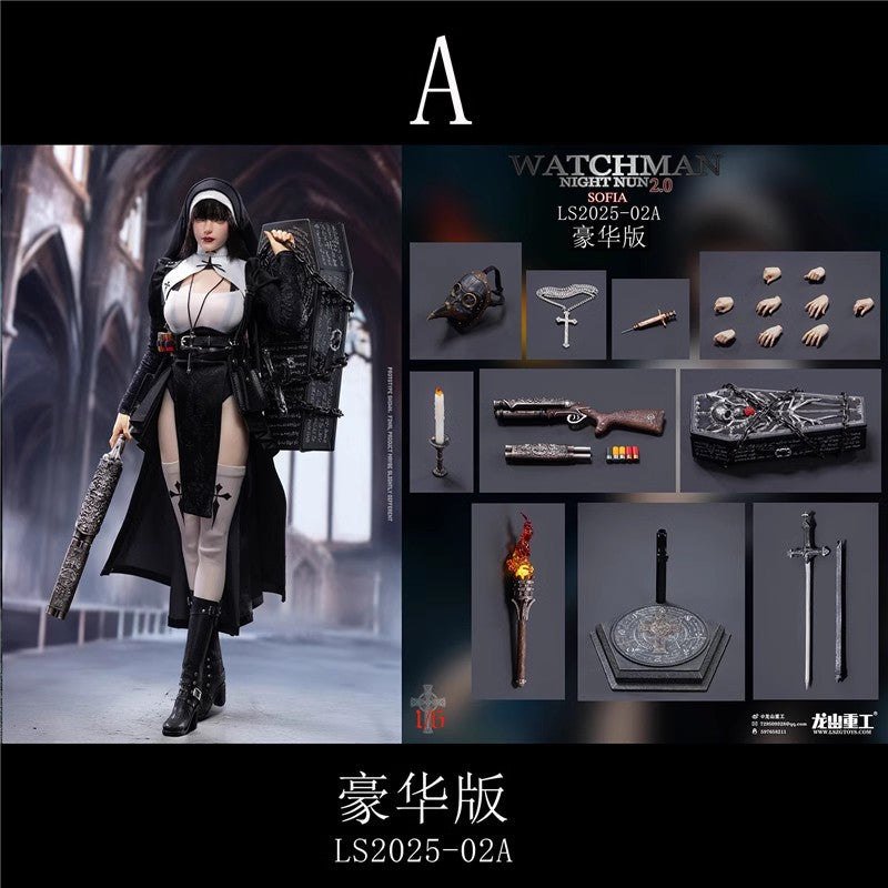 Long Shan Heavy - 1:6 Watchman Night Nun 2.0 Sofia Seamless Figure - inshobby.com