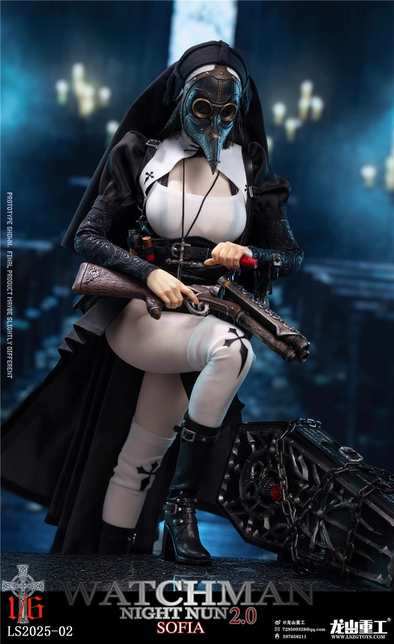 Long Shan Heavy - 1:6 Watchman Night Nun 2.0 Sofia Seamless Figure - inshobby.com