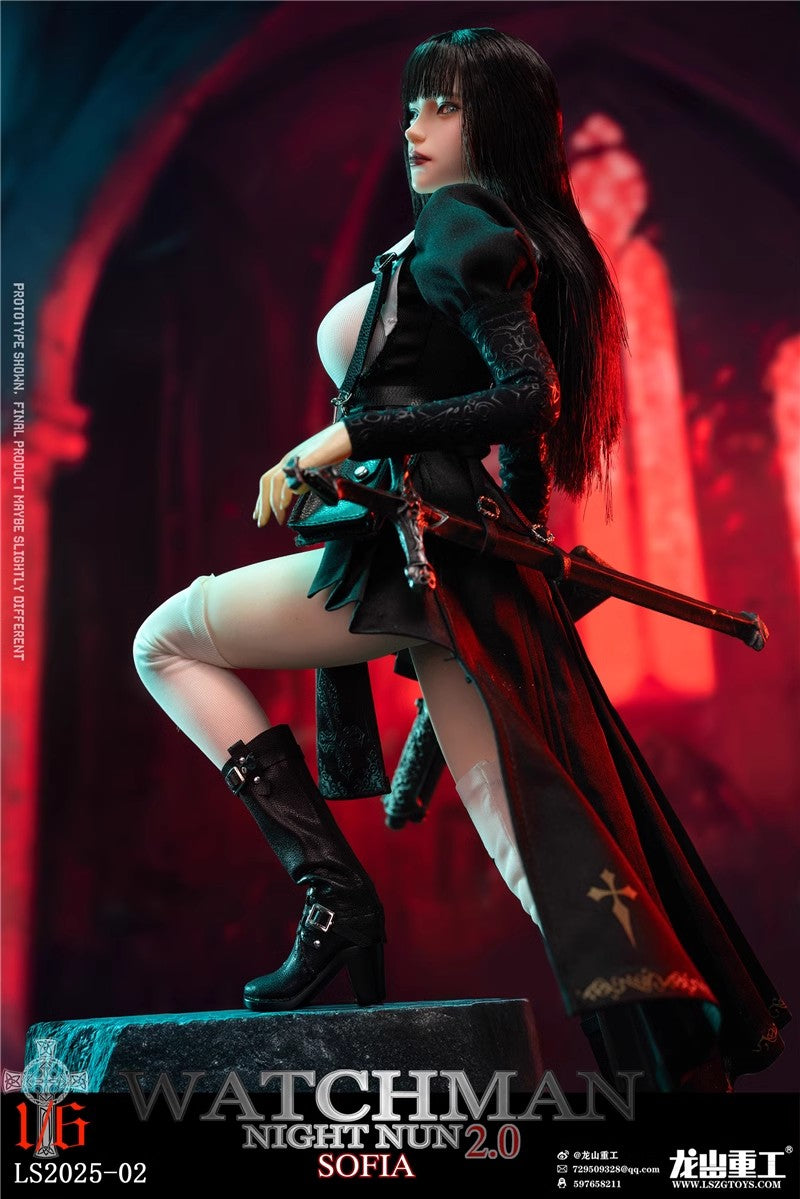 Long Shan Heavy - 1:6 Watchman Night Nun 2.0 Sofia Seamless Figure - inshobby.com