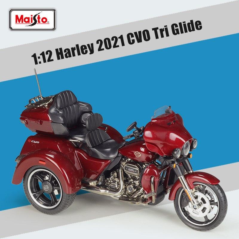Maisto - 1:12 Harley Davidson 2021 CVO Tri Glide Motorcycle Alloy Car