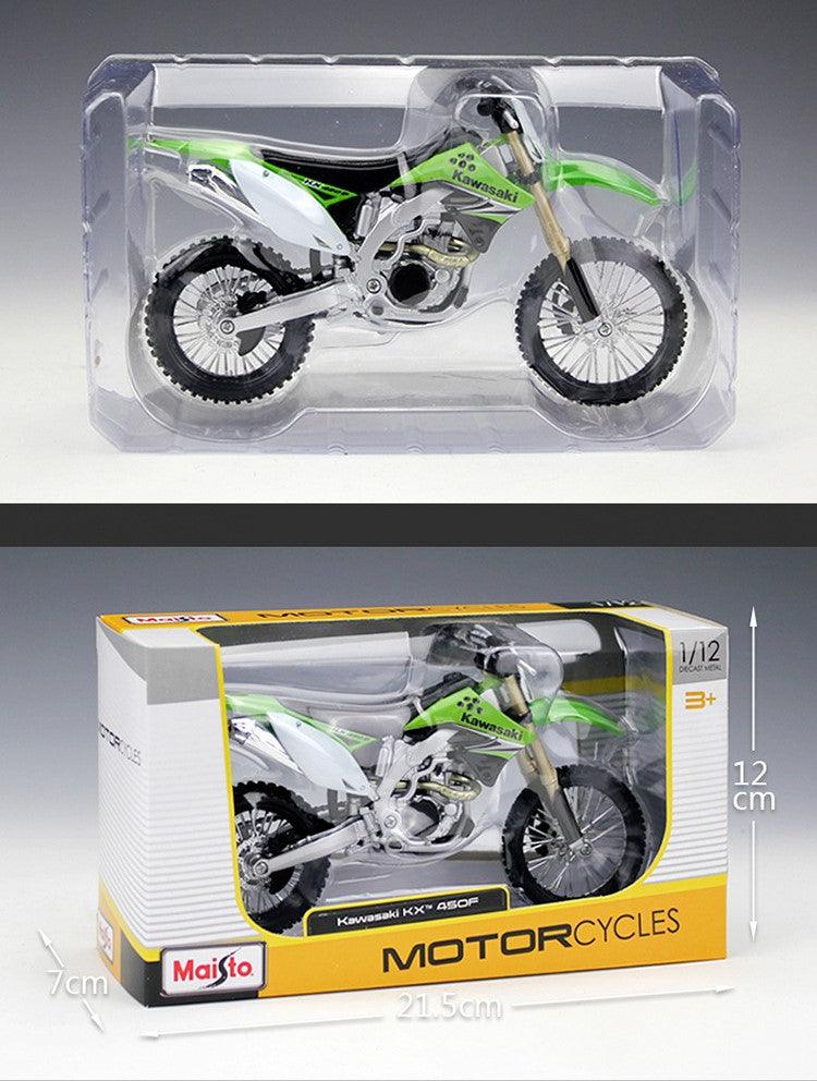 Maisto - 1:12 Kawasaki KX450F Motorcycle Alloy Car - inshobby.com