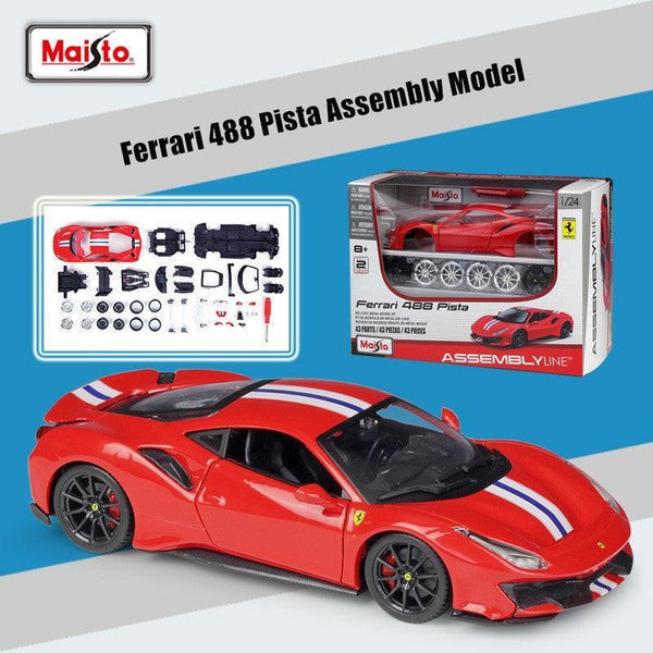 1:24 Ferrari 488 Pista Alloy Assembly Model