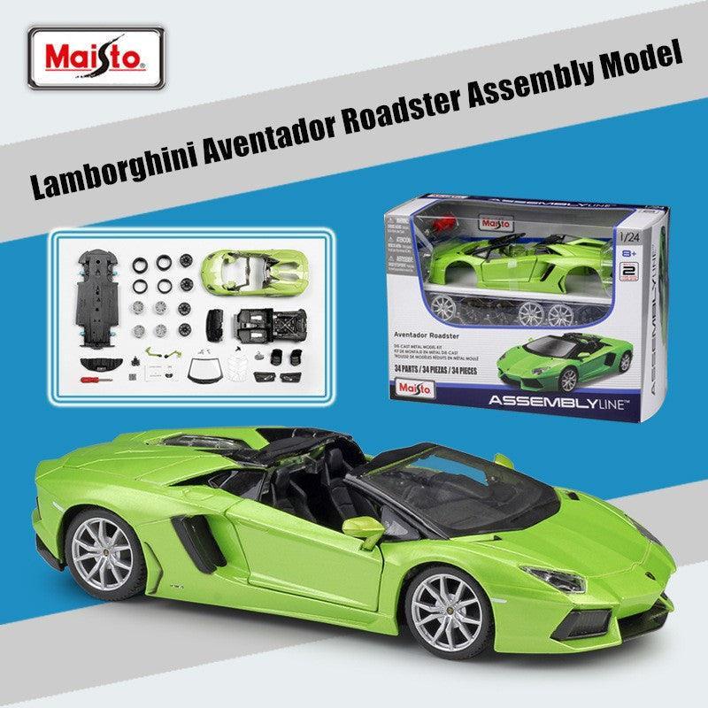Maisto - 1:24 Lamborghini Aventador Roadster Alloy Assembly Model - inshobby.com