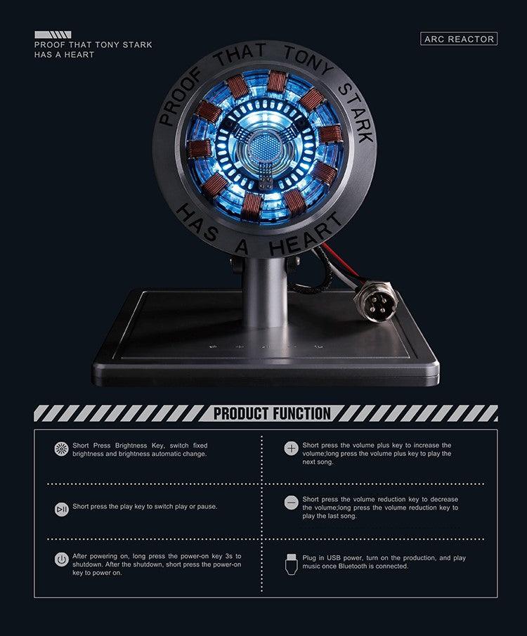 Marvel - Iron Man Tony Stark Arc Reactor Bluetooth Speaker - inshobby.com