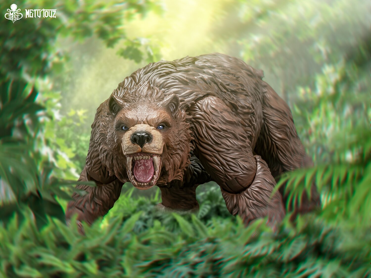 Mety Toyz - 1:10 Giant Bear Riding Vehicle Action Figure - inshobby.com