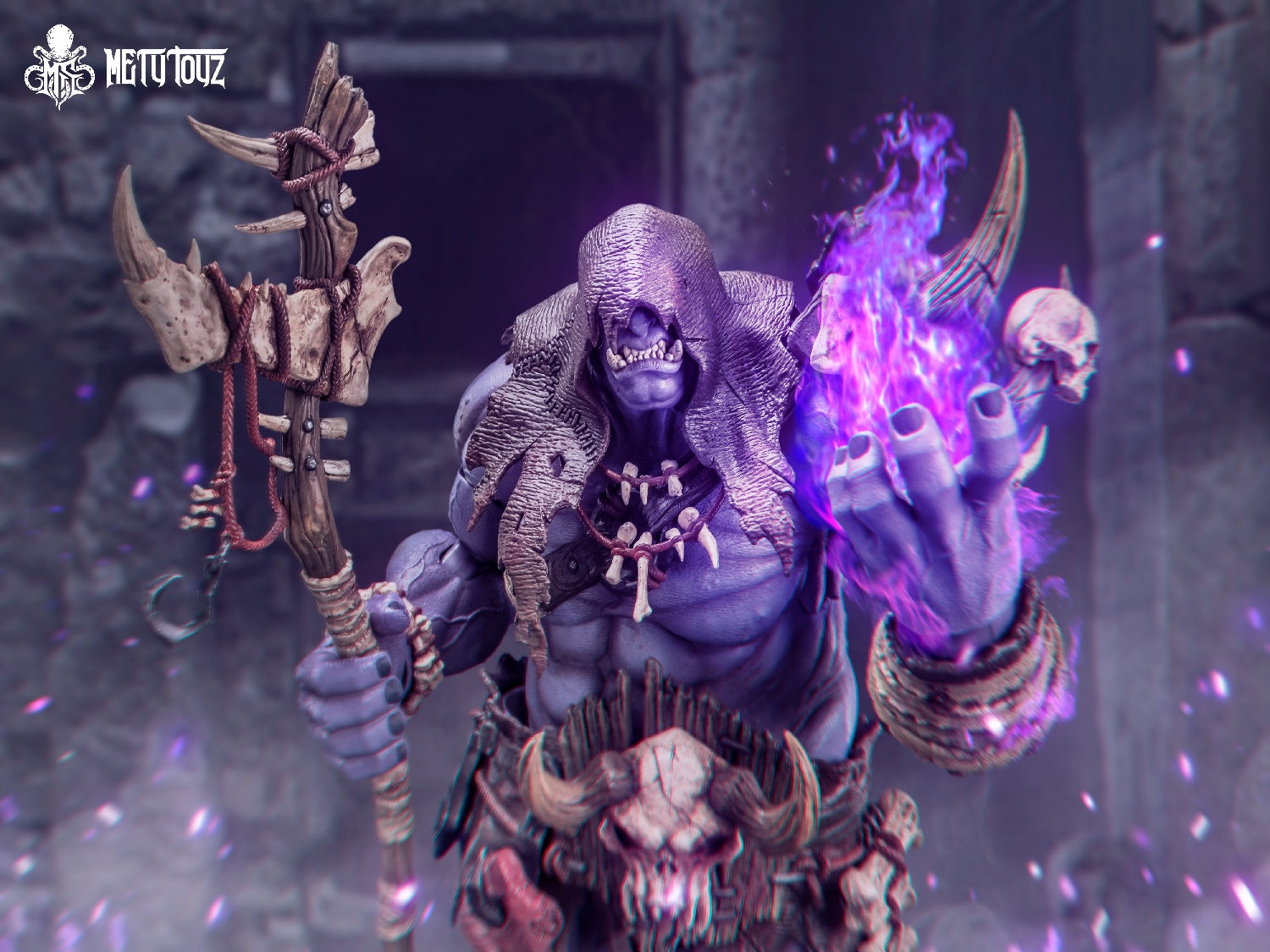 Mety Toyz - 1:10 Orge Mage Gorash Boneglyph Action Figure - inshobby.com