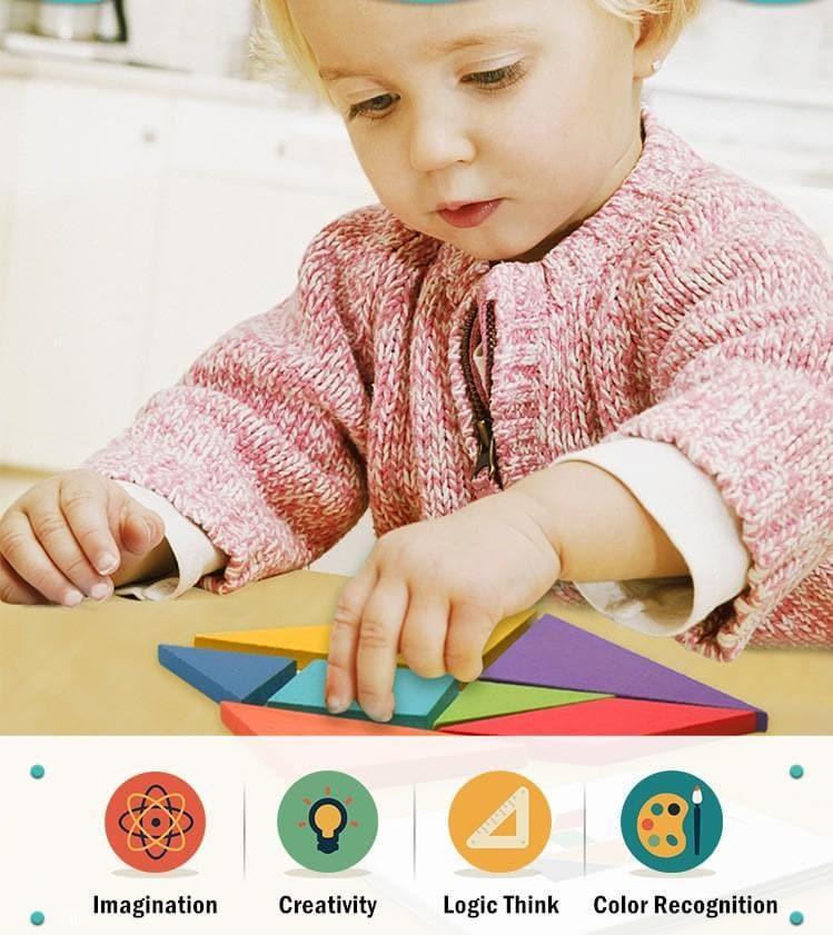 Mideer - Colorful Tangram Puzzle - inshobby.com