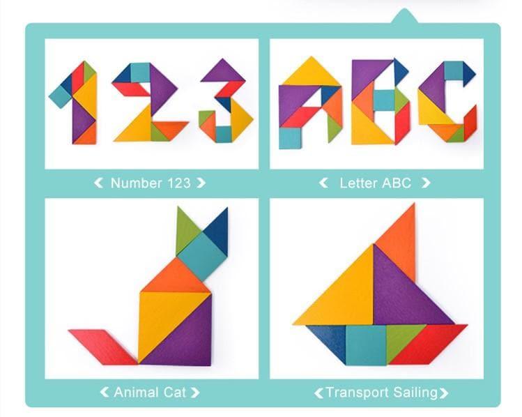 Mideer - Colorful Tangram Puzzle - inshobby.com