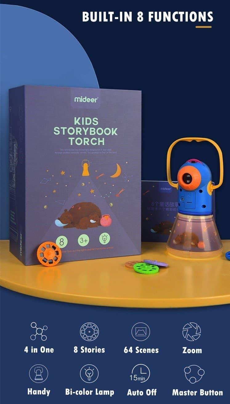 Mideer - Kids Story Book Torch Projector - inshobby.com