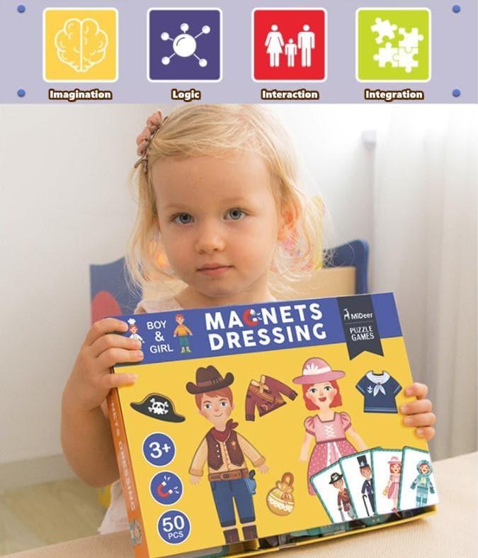 Mideer - Magnets Sticker Activities Puzzle Toy - inshobby.com