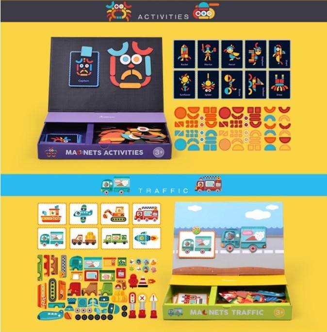 Mideer - Magnets Sticker Activities Puzzle Toy - inshobby.com