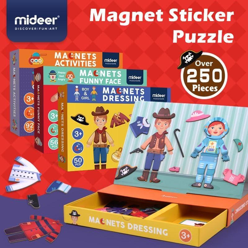 Mideer - Magnets Sticker Activities Puzzle Toy - inshobby.com