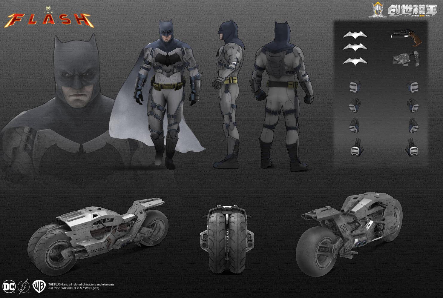 ModoKing - 1:12 Batman The Flash & Batcycle Assembly Kit