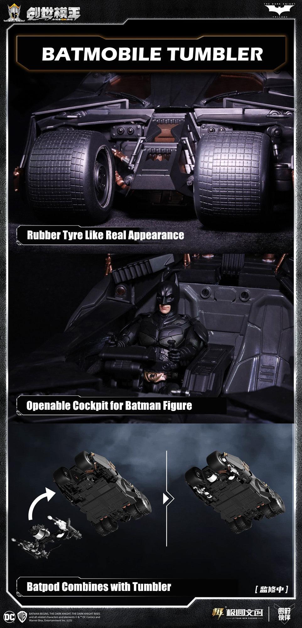 ModoKing - 1:12 Batmobile Tumbler & Batpod Assembly Kit - inshobby.com