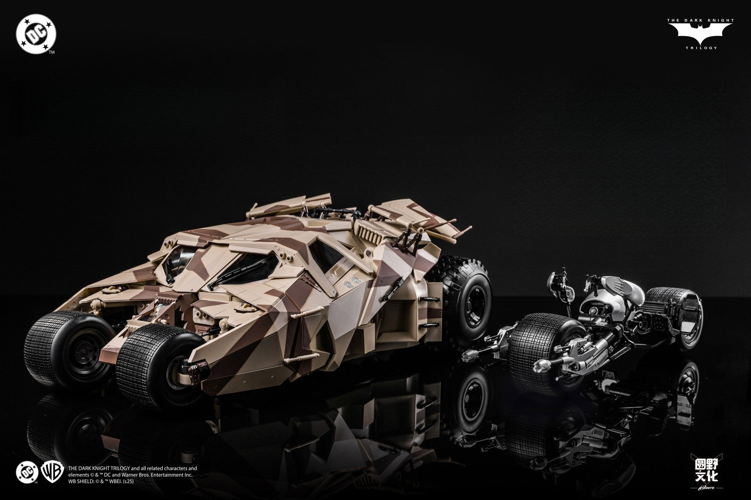 ModoKing - 1:12 Batmobile Tumbler & Batpod Camouflage Version Assembly Kit - inshobby.com
