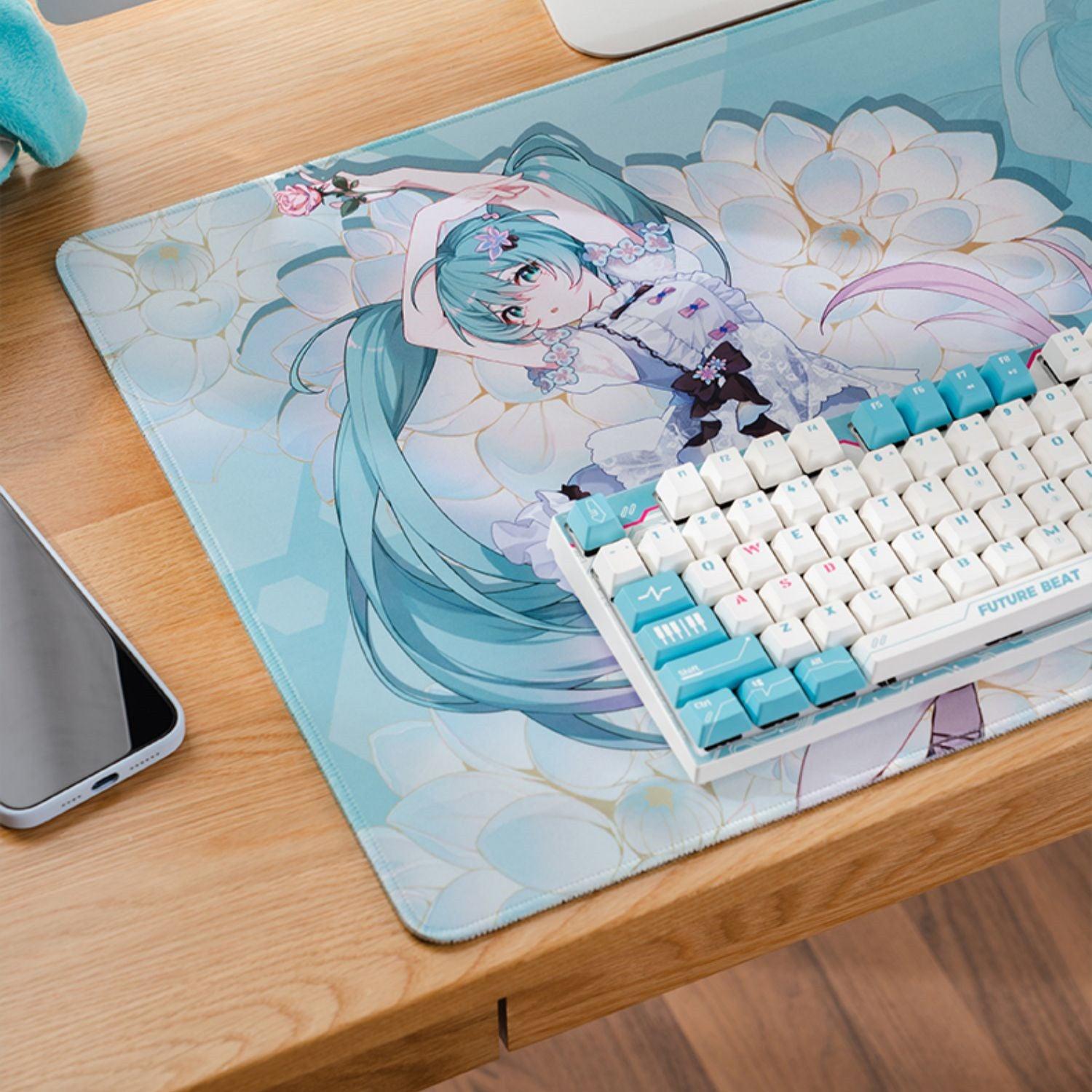 Moeyu - Hatsune Miku Flower Monogatari Ultra Large Mouse Pad - inshobby.com