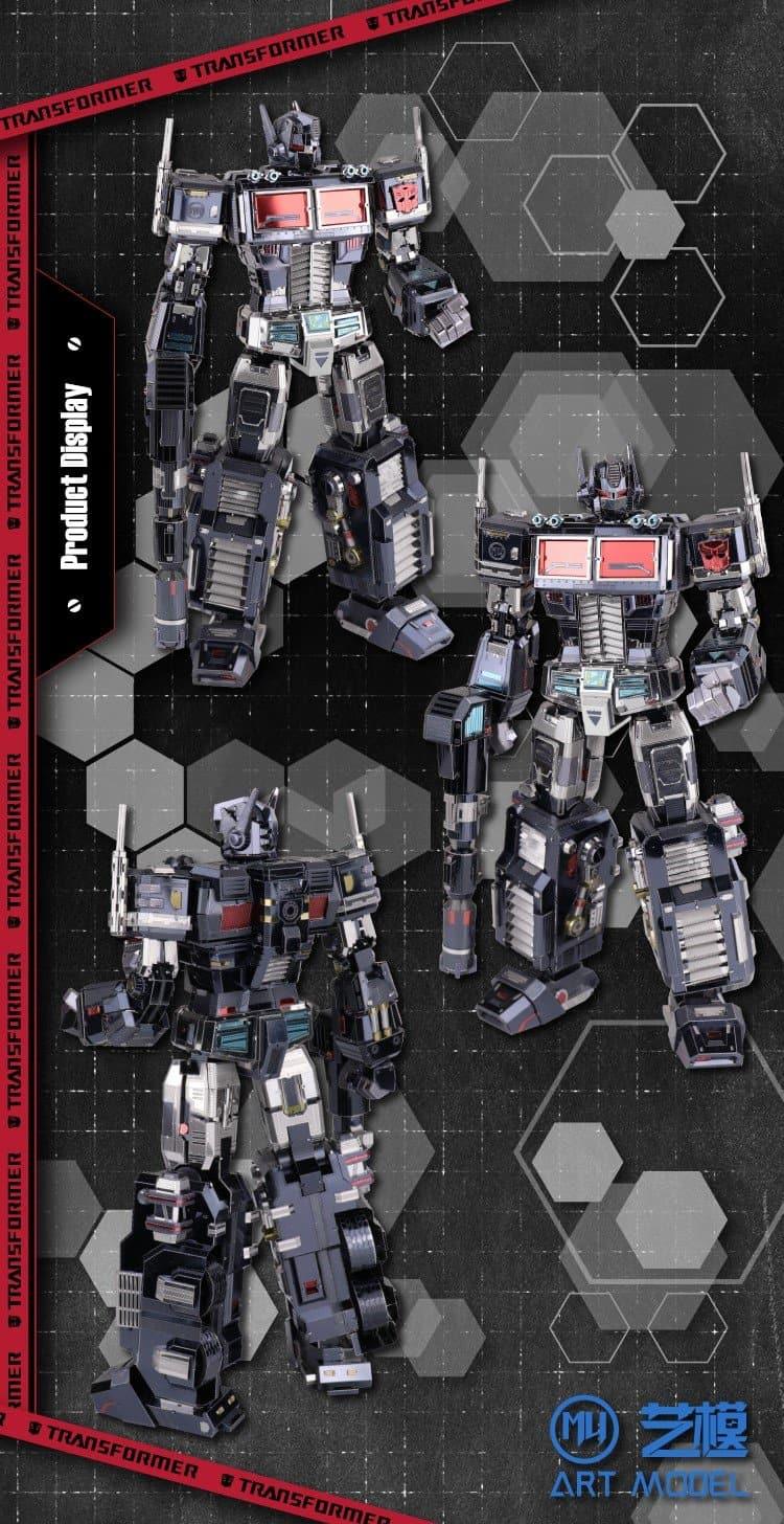 MU Model - Transformers Optimus Prime Black Convoy Metal Assembly Kit