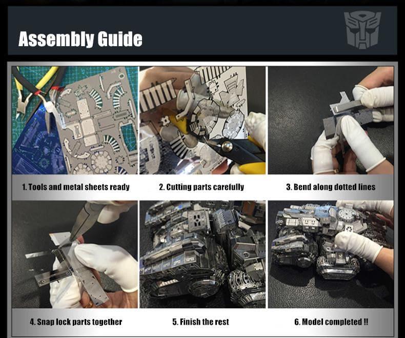 MU Model - Transformers Optimus Prime Black Convoy Metal Assembly Kit