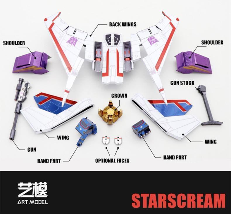 MU Model - Transformers Starscream Metal Assembly Kit
