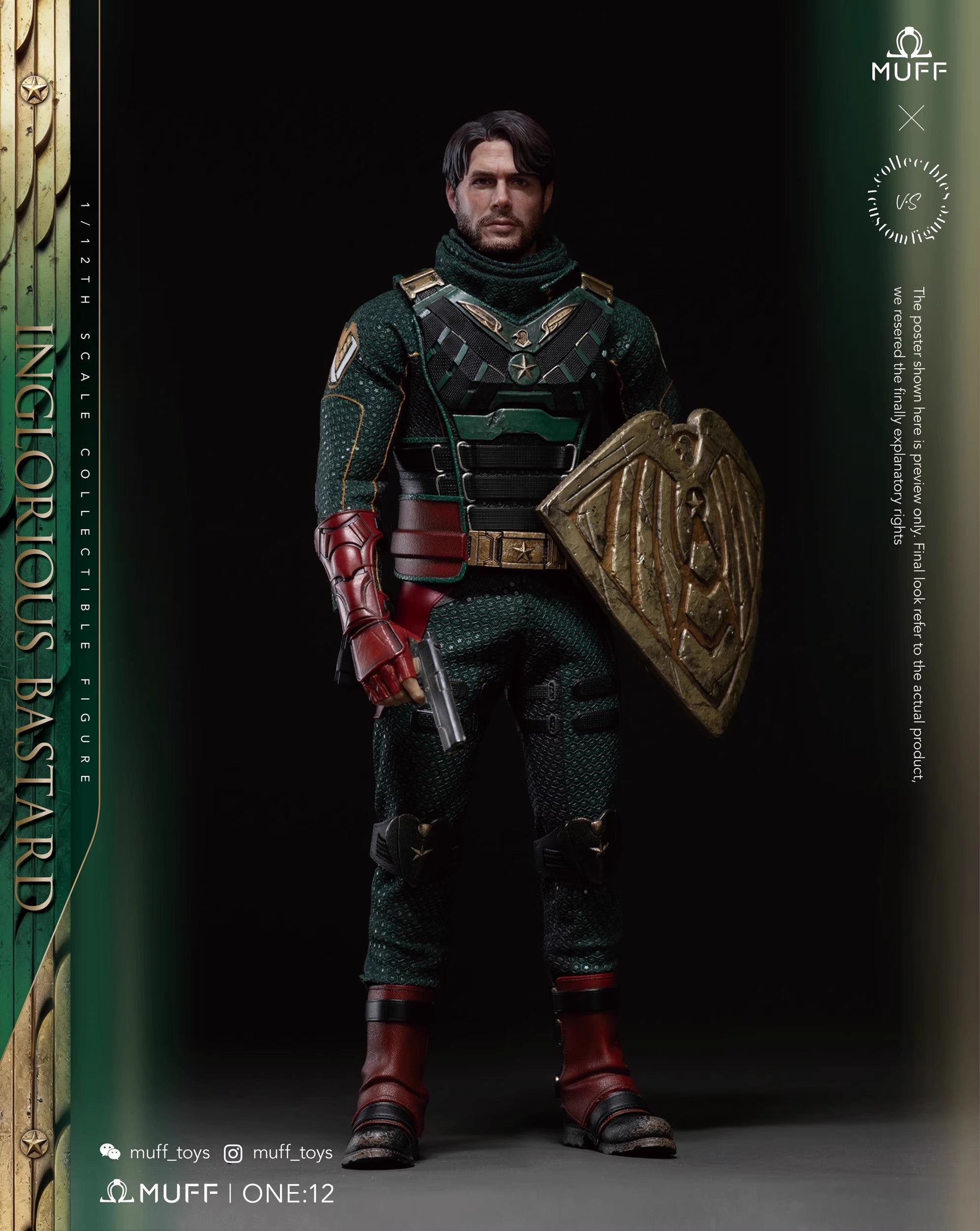 Muff Toys - 1:12 Inglorious Bastard Action Figure - inshobby.com