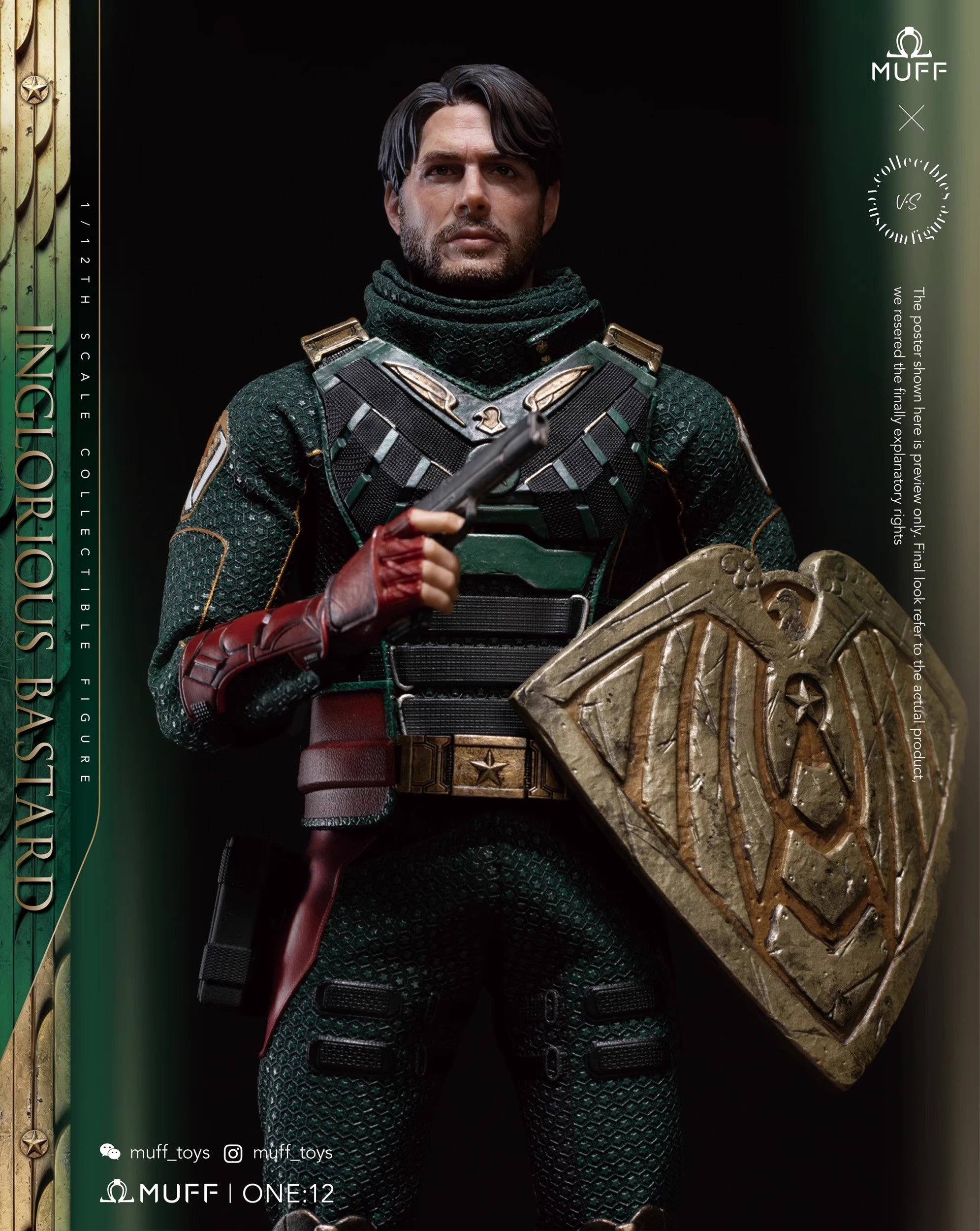 Muff Toys - 1:12 Inglorious Bastard Action Figure - inshobby.com