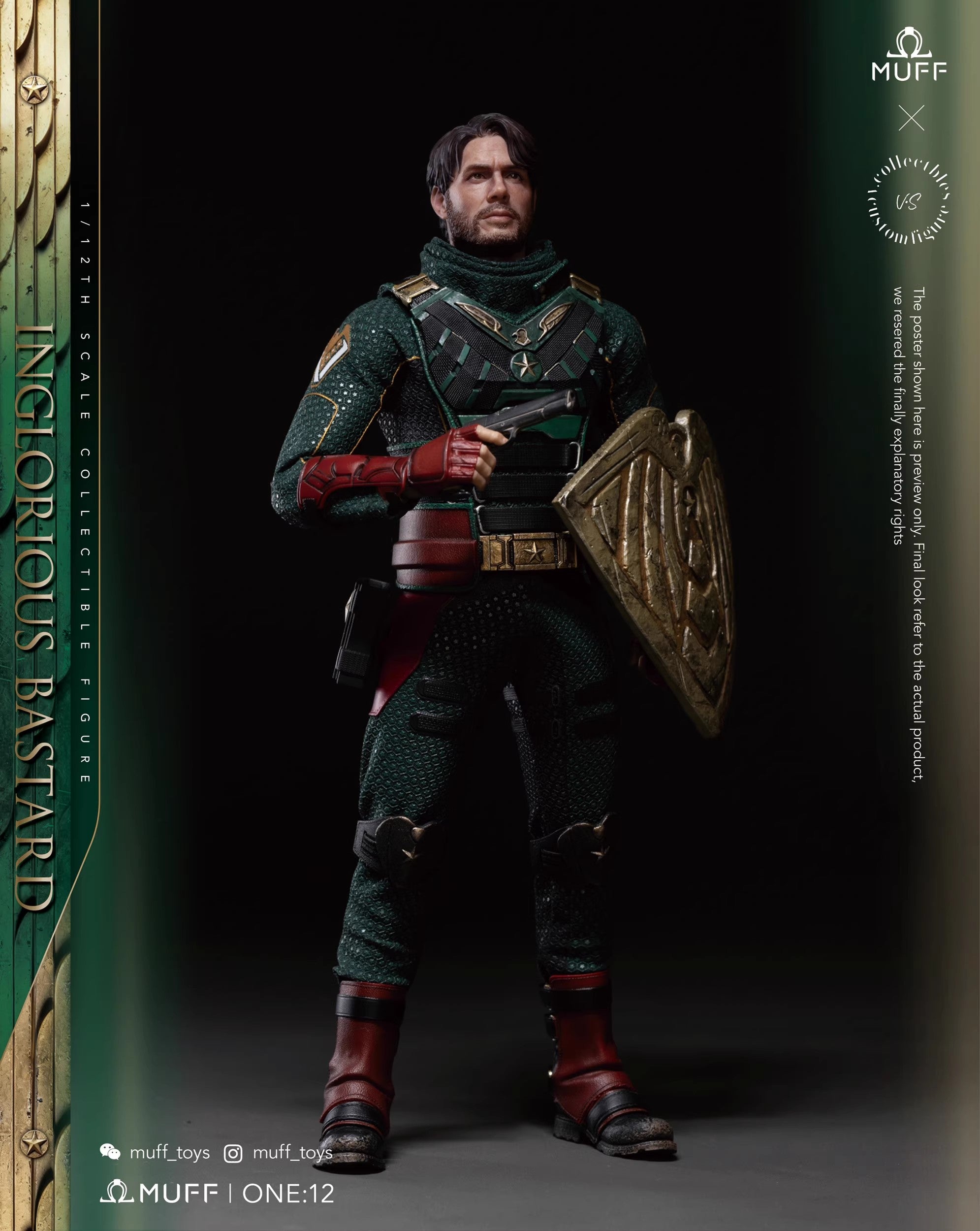 Muff Toys - 1:12 Inglorious Bastard Action Figure - inshobby.com