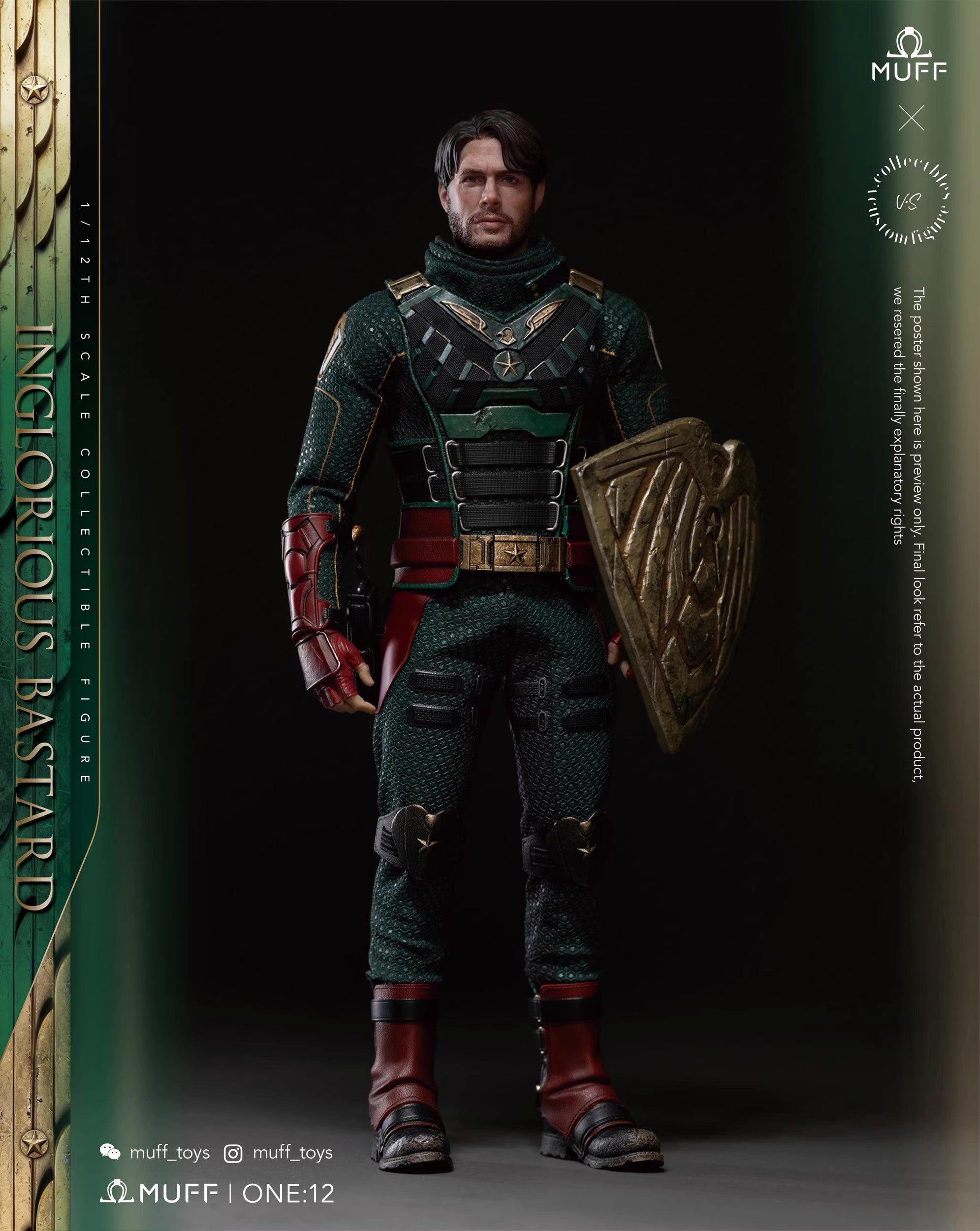 Muff Toys - 1:12 Inglorious Bastard Action Figure - inshobby.com