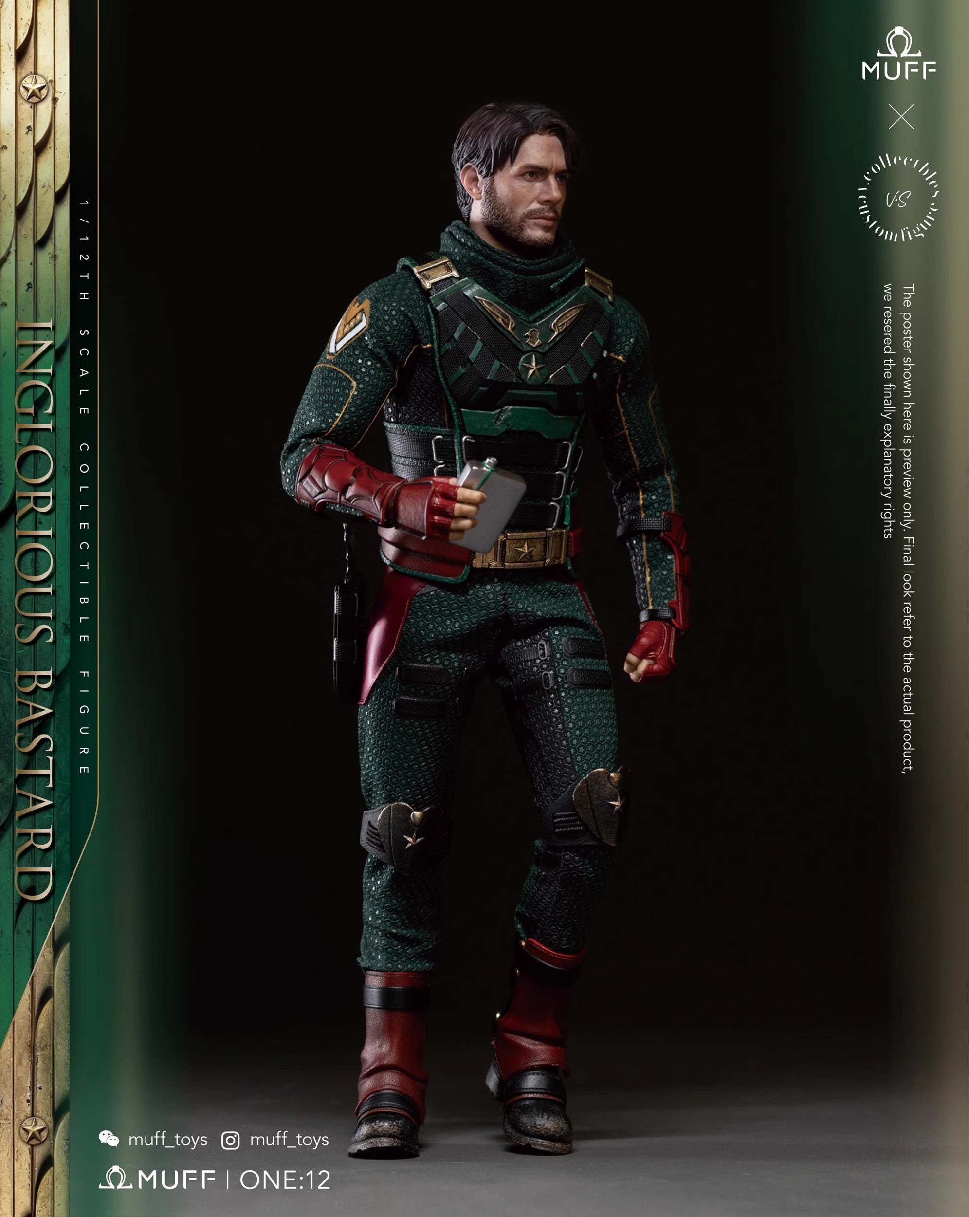 Muff Toys - 1:12 Inglorious Bastard Action Figure - inshobby.com