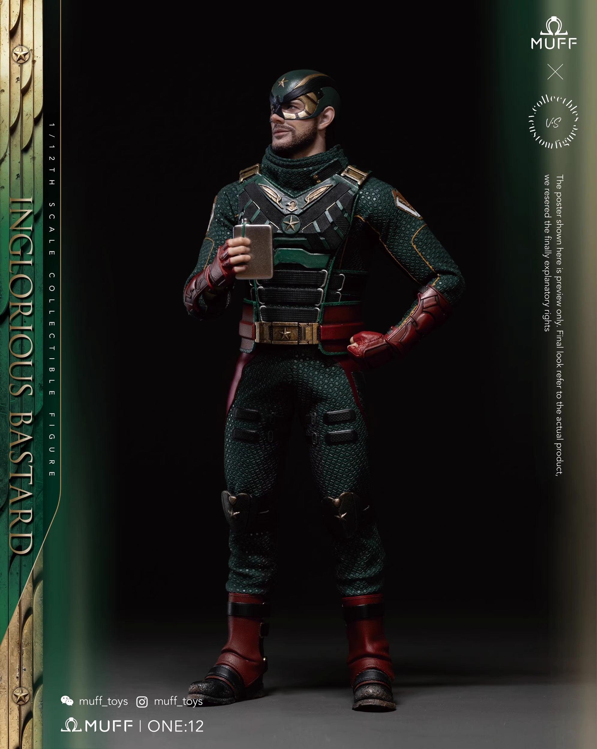Muff Toys - 1:12 Inglorious Bastard Action Figure - inshobby.com