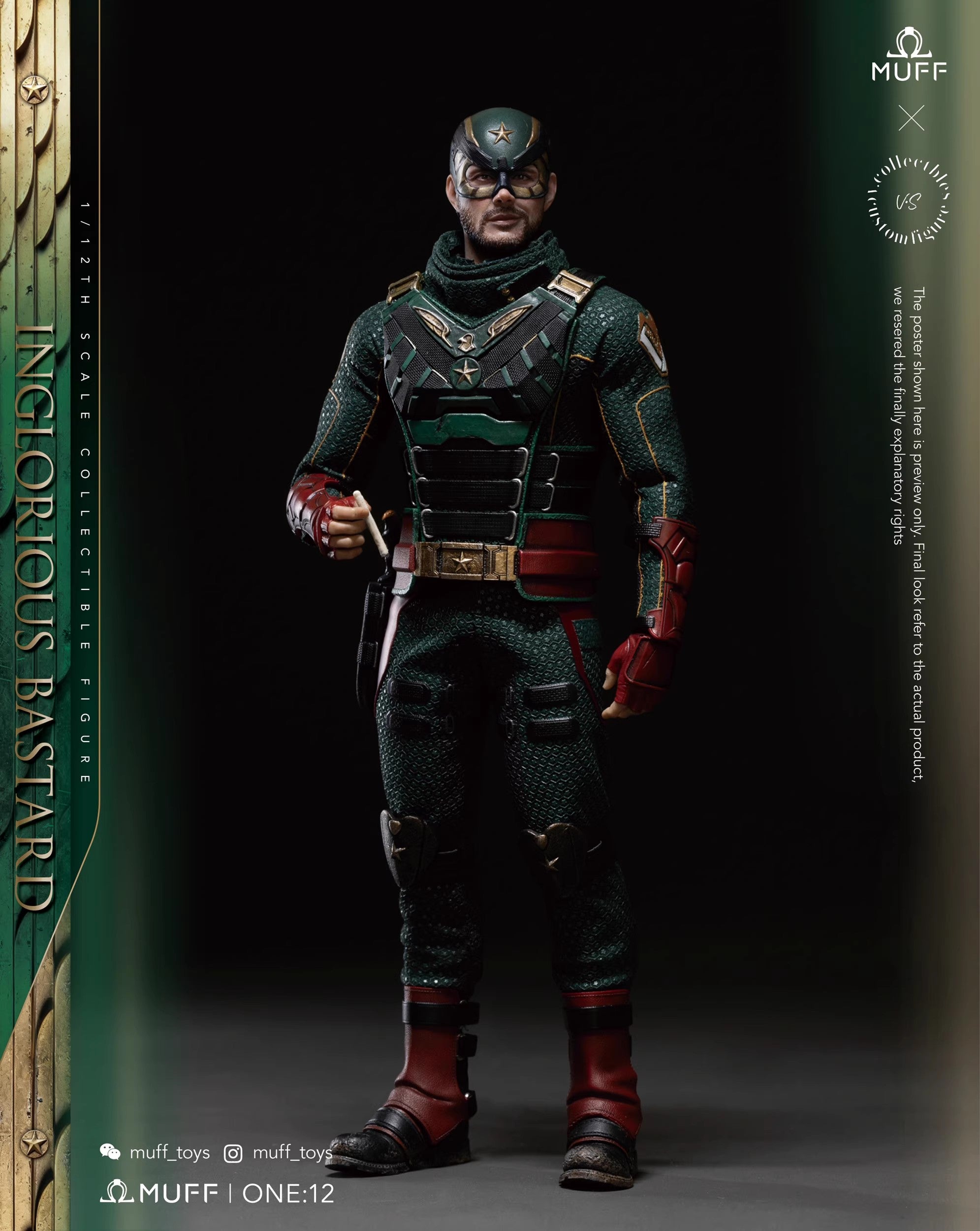 Muff Toys - 1:12 Inglorious Bastard Action Figure - inshobby.com