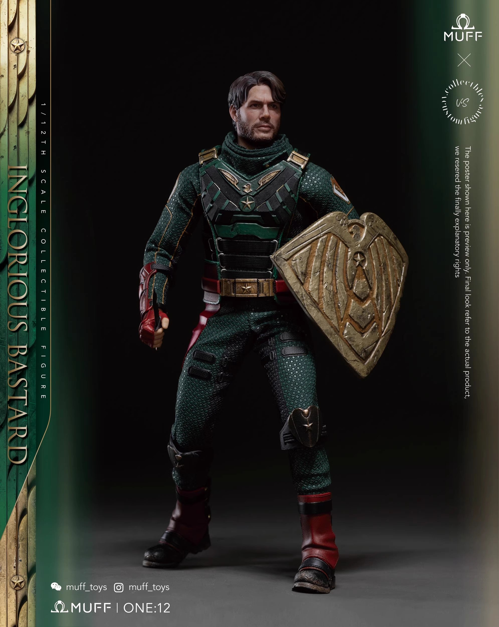 Muff Toys - 1:12 Inglorious Bastard Action Figure - inshobby.com