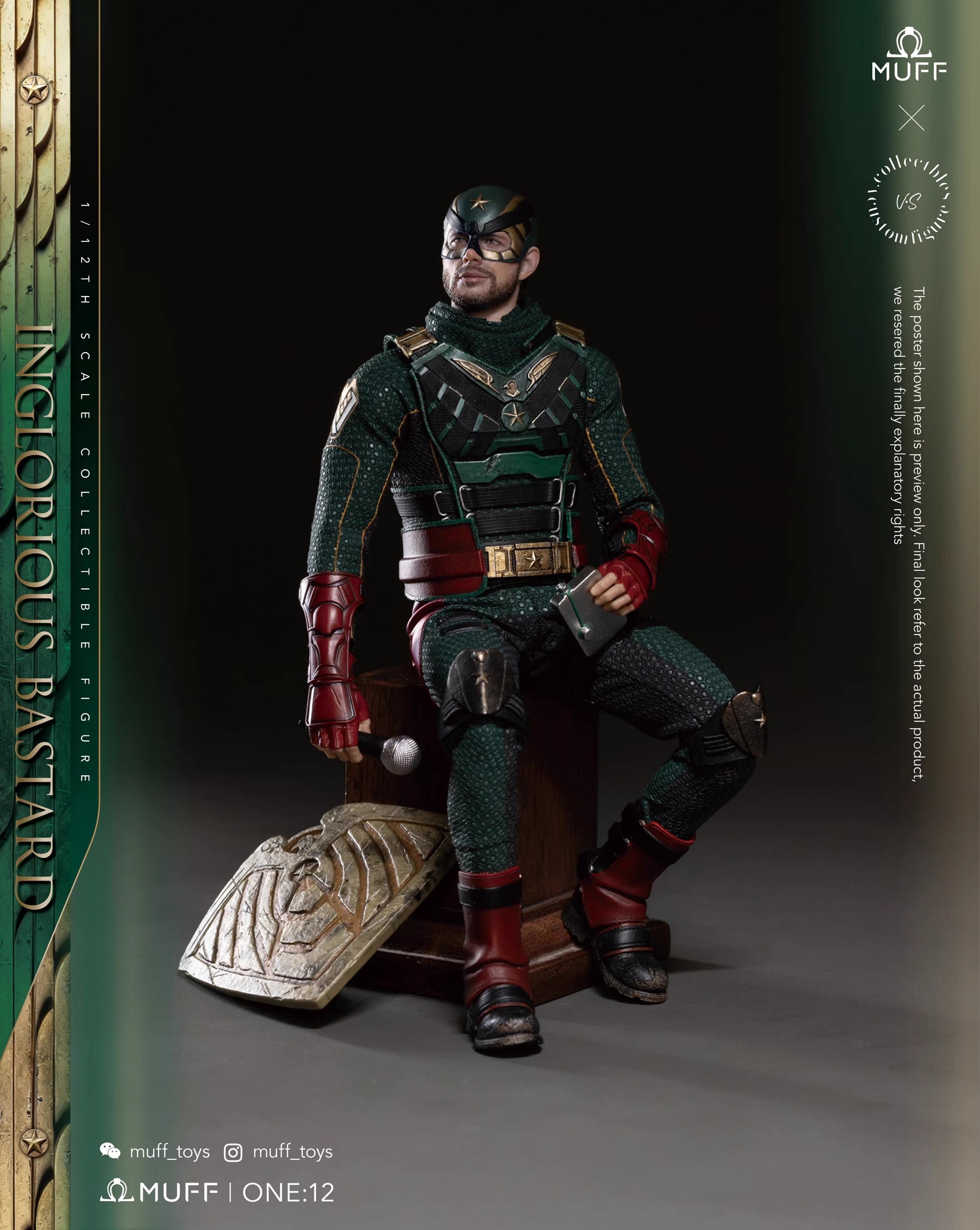 Muff Toys - 1:12 Inglorious Bastard Action Figure - inshobby.com