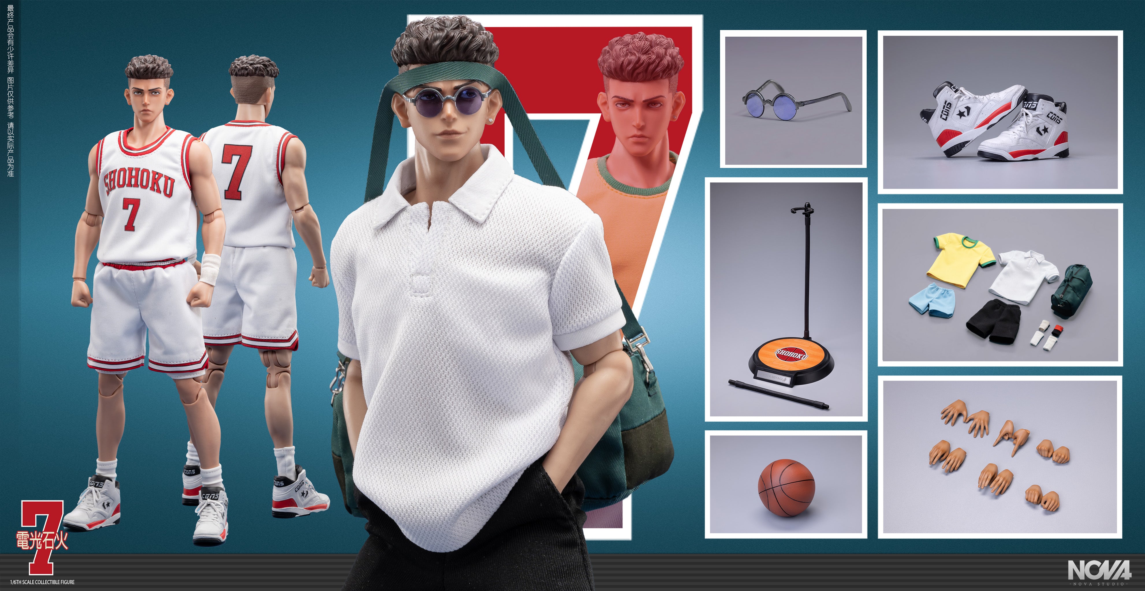 Nova Studio - 1:6 Ryota Miyagi (White Suit) Action Figure - inshobby.com