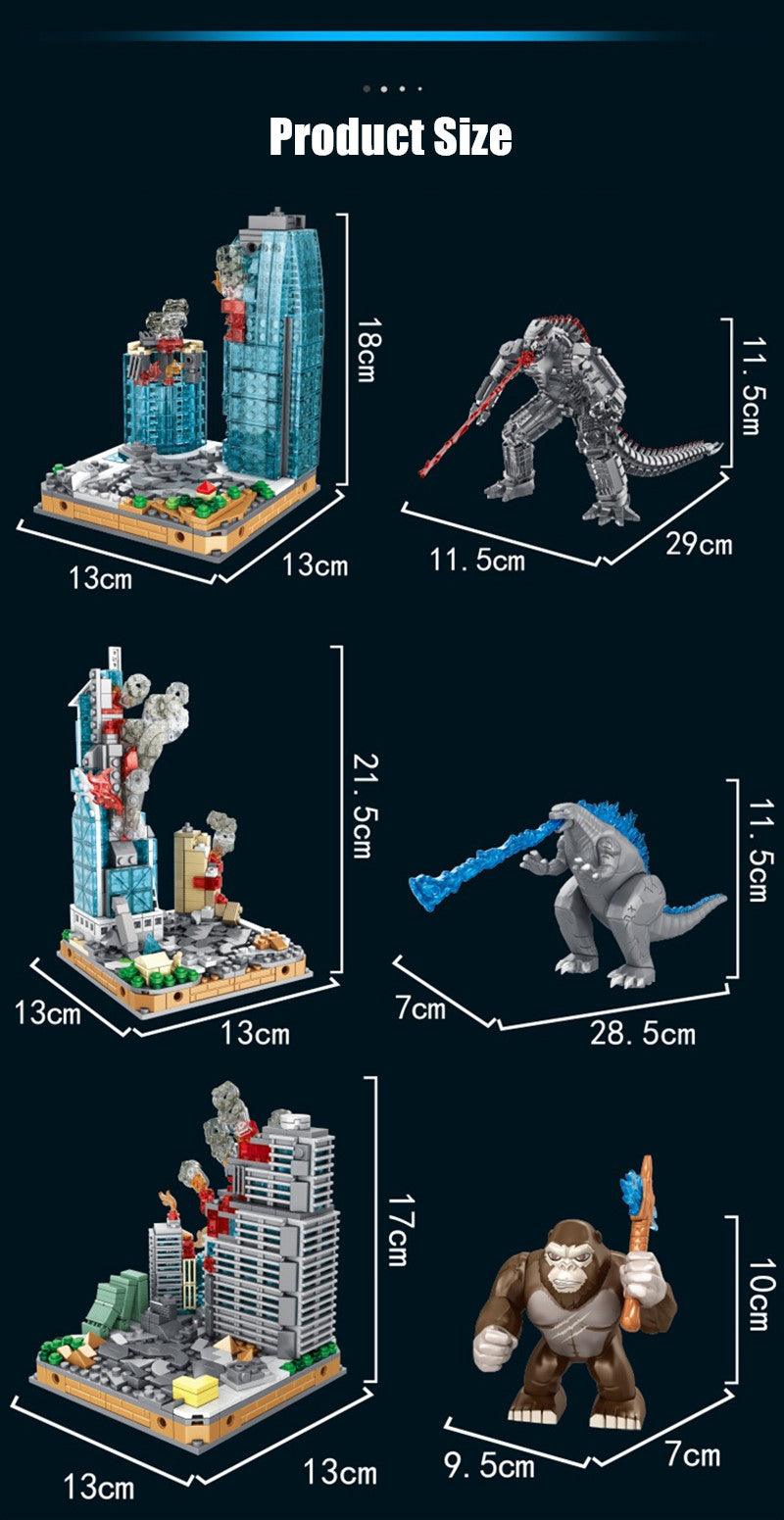 lego godzilla king of the monsters set Godzilla City Battle Building Blocks
