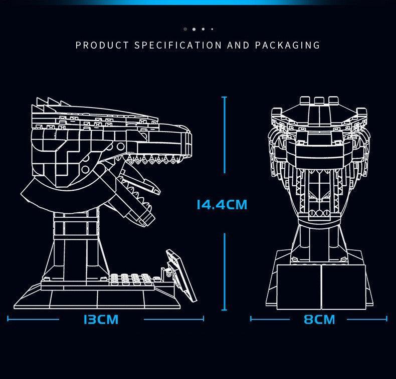 Panlos - Godzilla Head Statue Building Blocks - inshobby.com