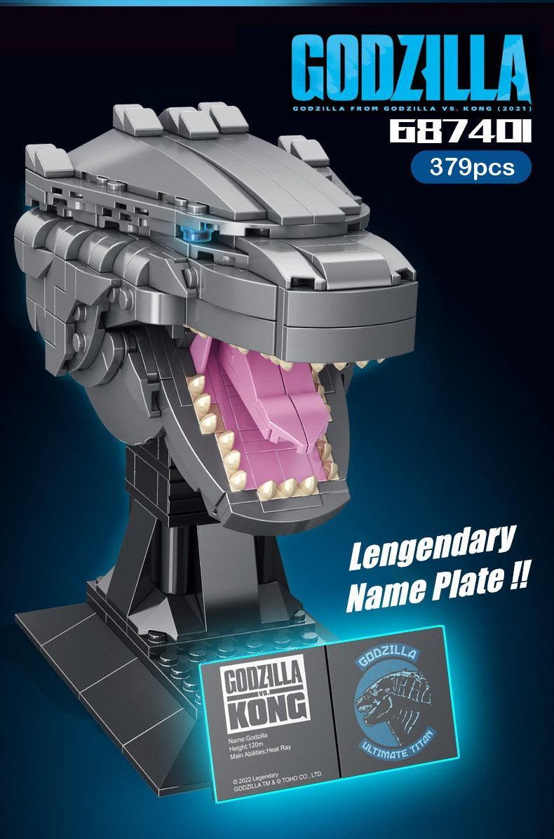 Panlos - Godzilla Head Statue Building Blocks - inshobby.com